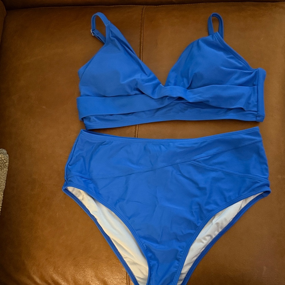 Cupshe Blue Women's Swimwear Set